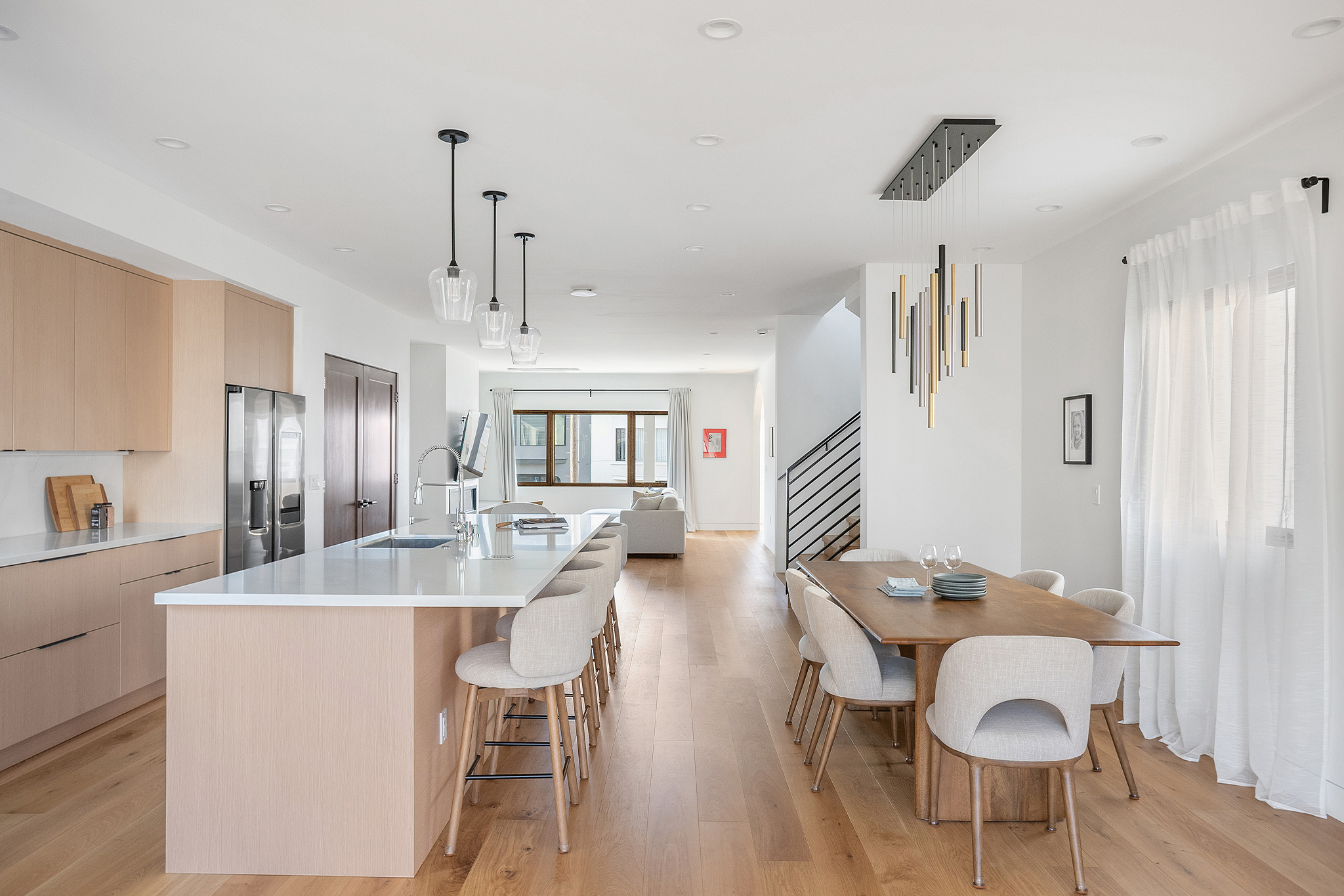 Kitchen island countertop detail Richmond District San Francisco remodel