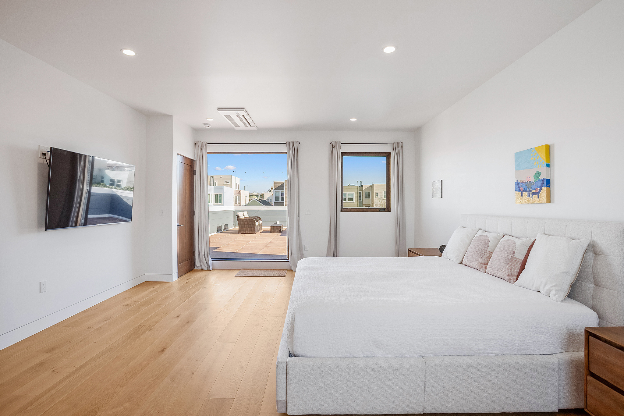 Bedroom large window Richmond District San Francisco renovation