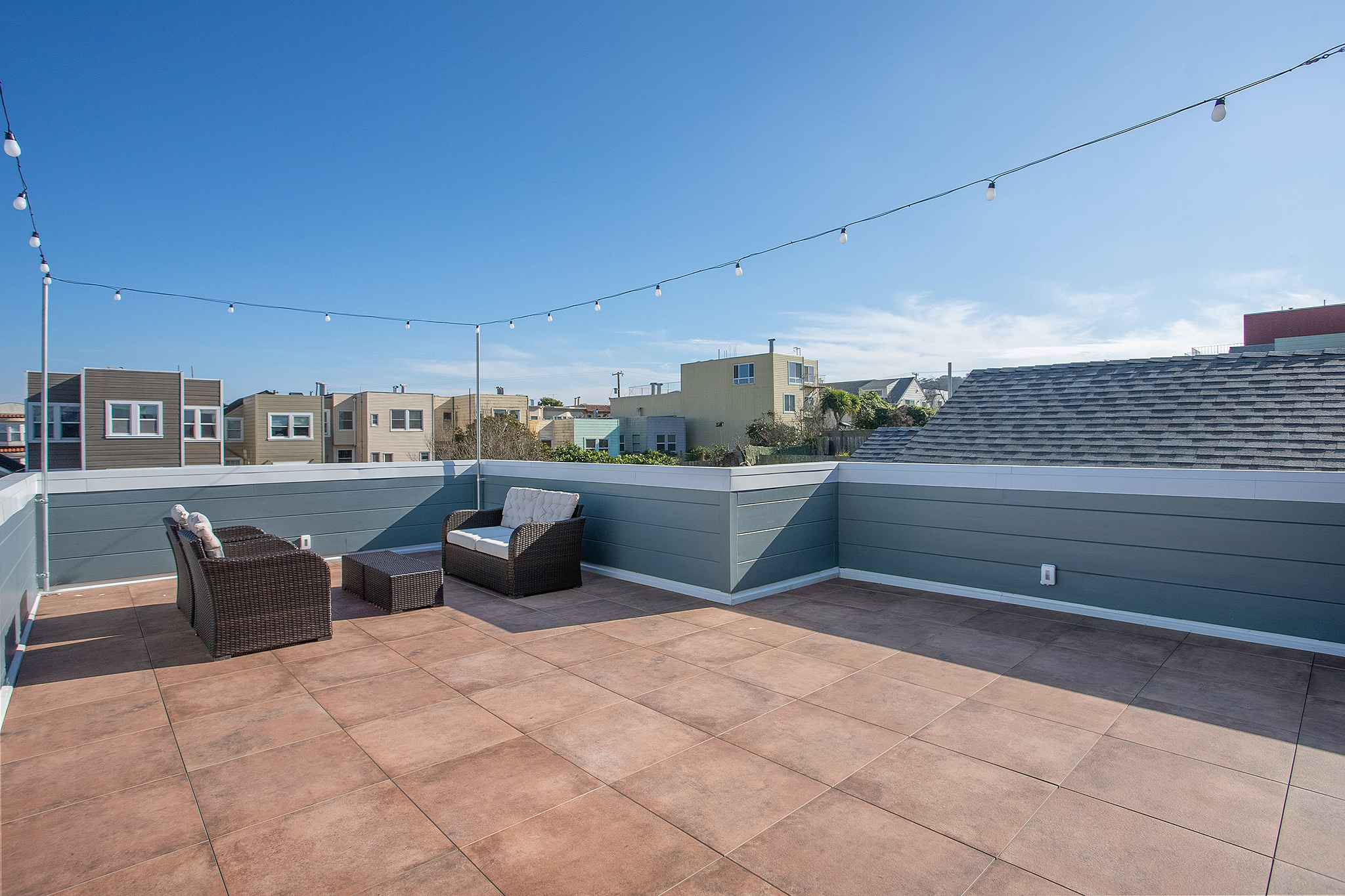Rooftop deck Richmond District San Francisco house remodel