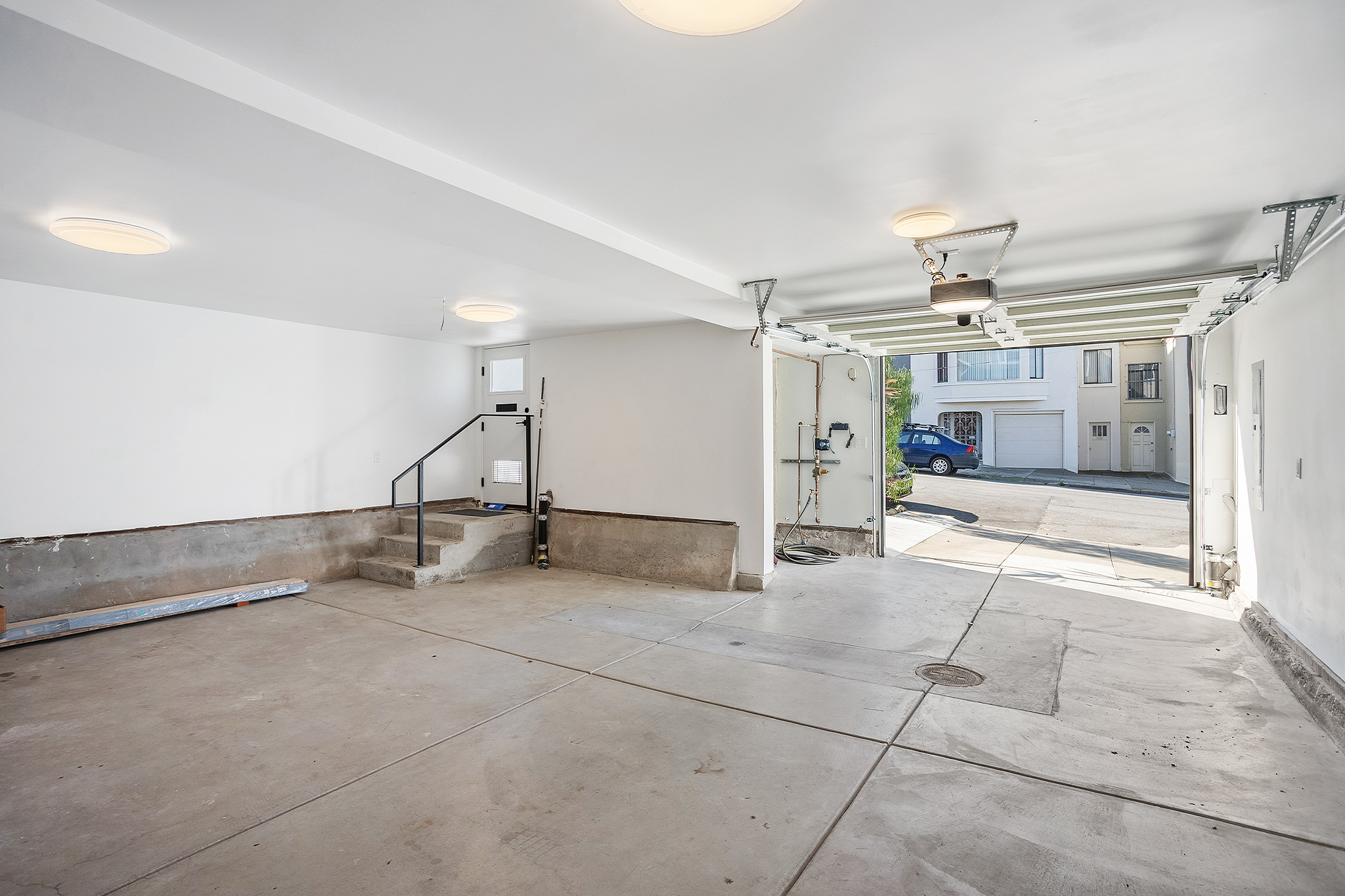 Finished garage Richmond District San Francisco house remodel